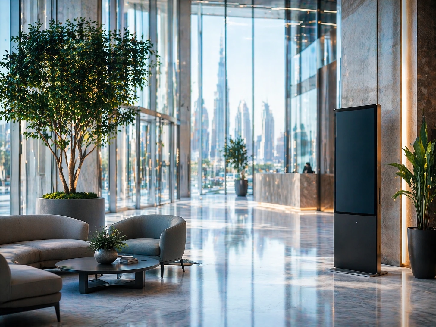 Elan Business Solution modern corporate reception in the UAE